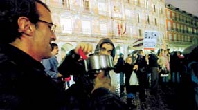 Det var ikke alle fredsdemonstrationer som forl�b fredeligt.