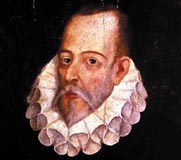 Juan de J�ureguis portr�t af Cervantes er det eneste eksisterende, og man er ikke engang sikker p� dets �gthed.