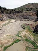 Pantano del Agujero uden for M�laga � et af provinsens seks reservoirer � rummer kun en smule mudder p� bunden i dag.
