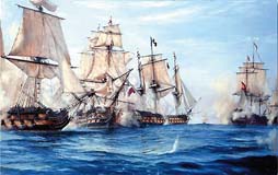 Slaget ved Trafalgar har alle dage v�ret et af marinemalerens foretrukne motiver.