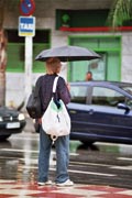 Efter�rets f�rste regn i M�laga kunne ikke engang d�kke forbruget i regnvejrsdagene. Foto: Poul F. Sk�tt.