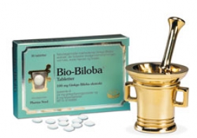 Som det forel�big eneste ginkgo biloba-pr�parat kan Bio-Biloba dokumentere, at det ikke griber forstyrrende ind i virkningen af det blodfortyndende l�gemiddel, warfarin.