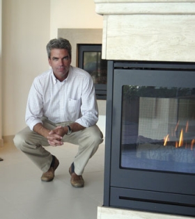 Gunnar Kvarme i sit nye  showroom.