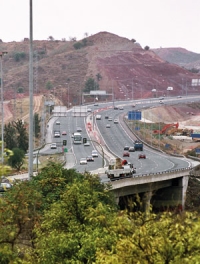 Der er bygget 8000 km. motorvej siden Spaniens optagelse i EU. Foto: Poul Frey Sk�tt.