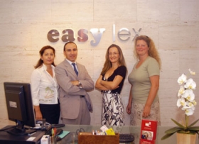 Easylex-teamet: f.v. Teresa Garcia Le�n, Mario Rodriguez, Mandy Mustard og Pernille Pleidrup. Foto: Natascha Berg Madsen.
