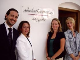 Fra venstre mod h�jre: Javier Garc�a Le�n, Isabel Contreras Momblant, Katrine Johnson og Maria Rose.