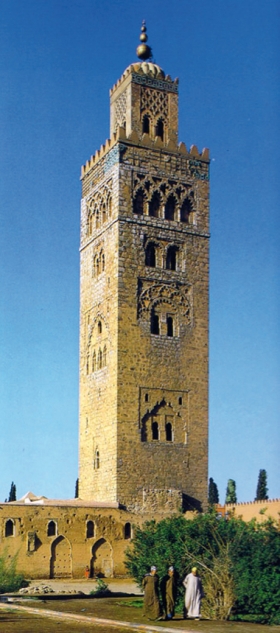 Minaretten i Marrakech.