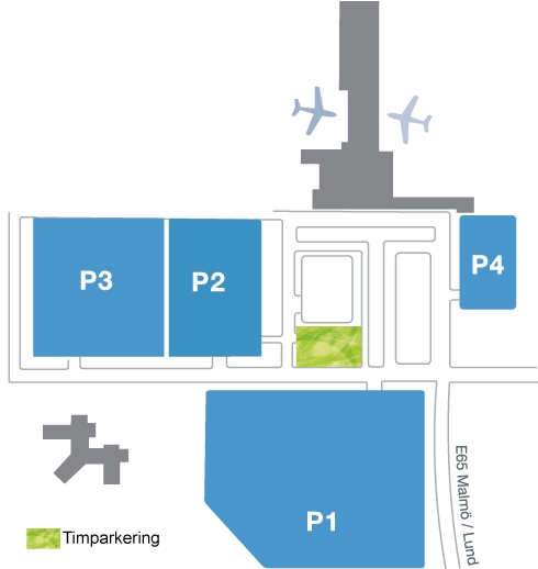 Parkering i Malm� Lufthavn