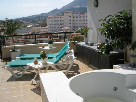 Lejlighed til leje i Spanien med stor tagterrasse