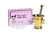 Bio-Complex Influ-Zinc indeholder letoptagelig, biologisk aktiv zink-gluconat, som er den veldokumenterede form af zink.